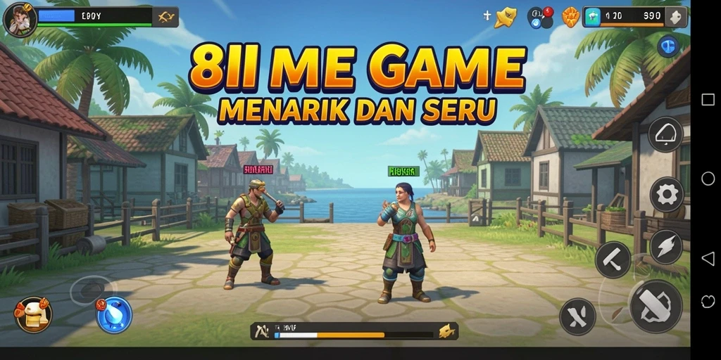 Tampilan gameplay yang seru dan interaktif di 8II.