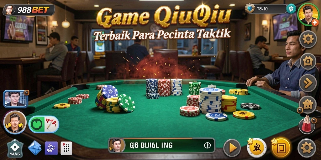 Tampilan gameplay menarik dari 988BET saat bermain QiuQiu.