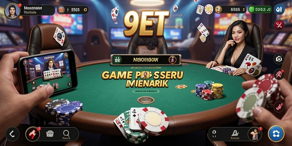 Screenshot dari gameplay menarik di 9ET Poker.