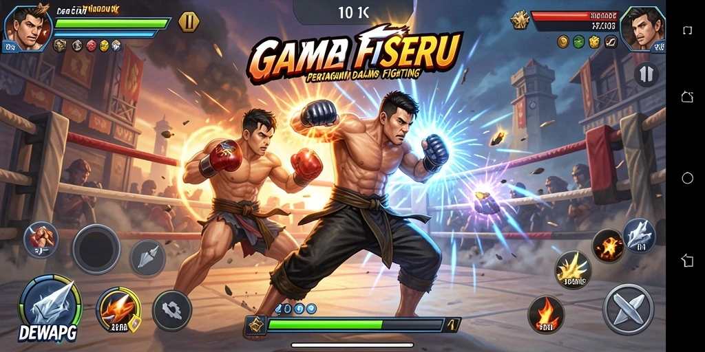 Gameplay seru dalam pertarungan antar karakter di DEWAPG.