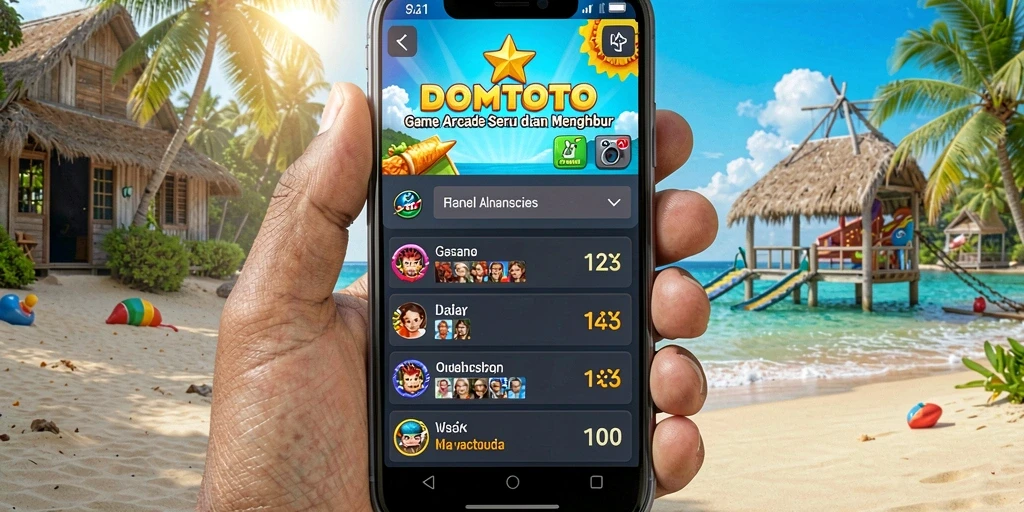 Tampilan gameplay seru dan penuh warna dari DOMTOTO.