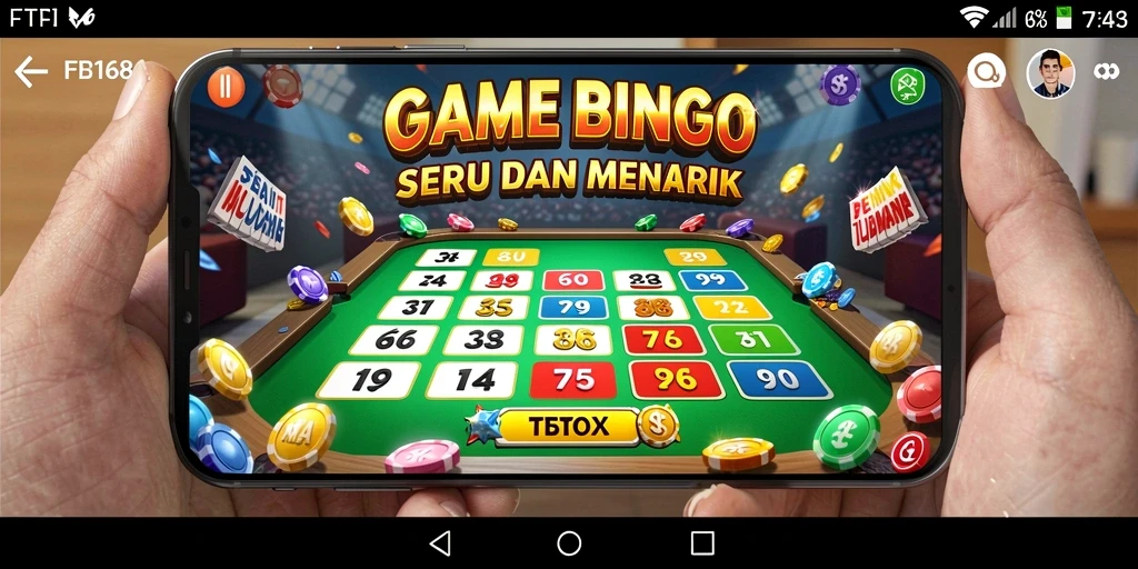 Screenshot gameplay FB168 yang menampilkan keseruan permainan Bingo.