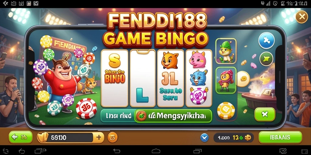 Tangkapan layar gameplay seru dalam FENDI188 yang menampilkan suasana Bingo.