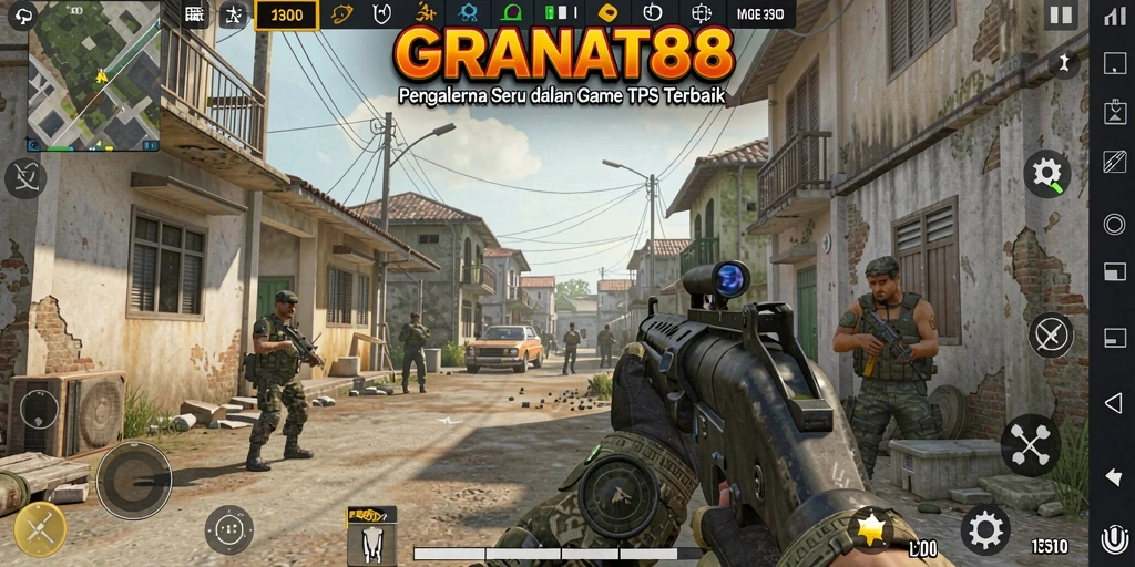 Screenshot menunjukkan aksi mendebarkan dalam gameplay GRANAT88.