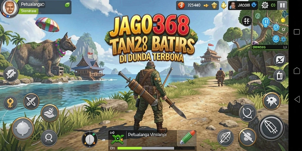 Screenshot menampilkan aksi eksplorasi di dunia terbuka JAGO368.