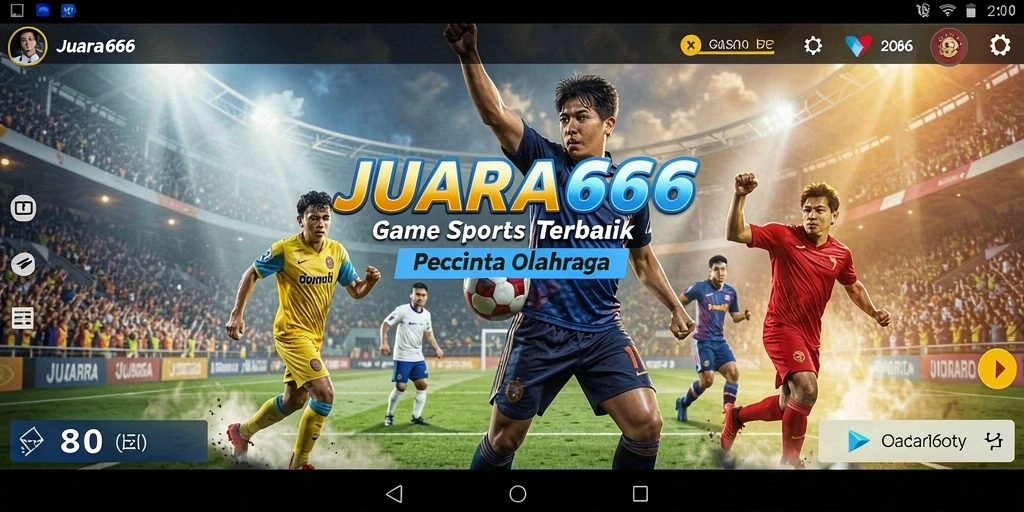 Tampilan seru dari gameplay JUARA666 yang penuh aksi olahraga.