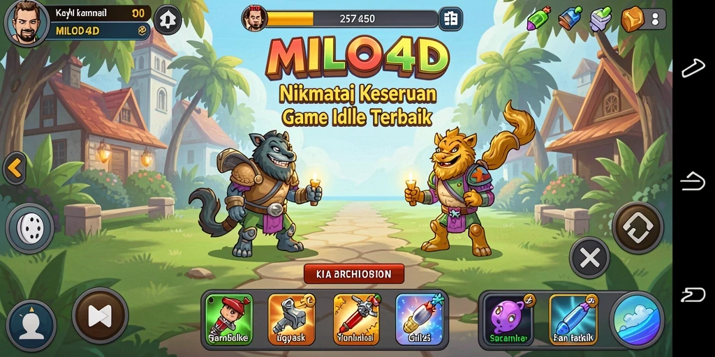 Gameplay MILO4D yang seru dan adiktif saat idle.