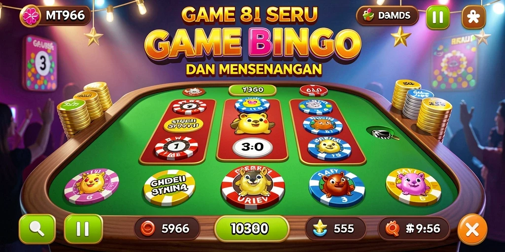 Tampilan gameplay Bingo yang seru dan interaktif di MT966.