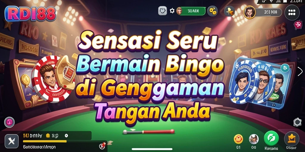 Screenshot RDI88 memperlihatkan keseruan gameplay Bingo yang mengasyikkan.