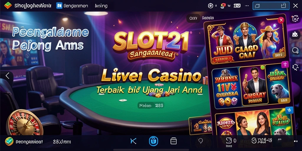 Tampilan gameplay Live Casino yang memukau di SLOT21.